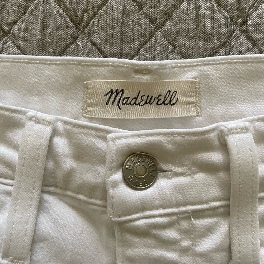 Madewell white 10" High-rise Skinny Jeans size 28